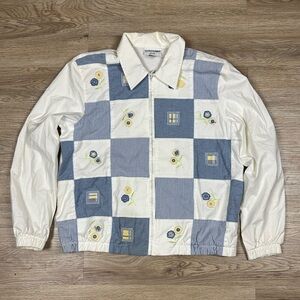 Vintage Alfred Dunner Quilted Zip Up Jacket